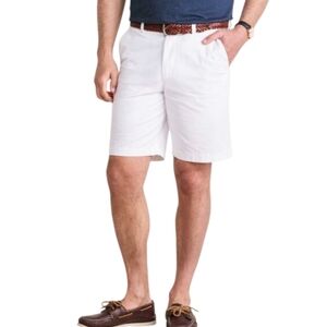 Vineyard Vines Mens Shorts Size 42 White 9" Cotton Breaker Chino Slash Pockets
